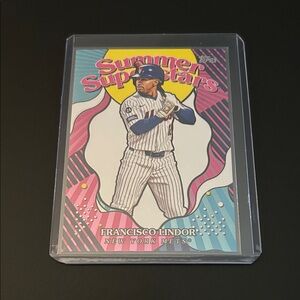 Topps Francisco Lindor Summer Superstars Baseball Card